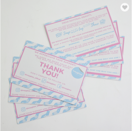 wholesale small business thank you cards for jewelry / 2