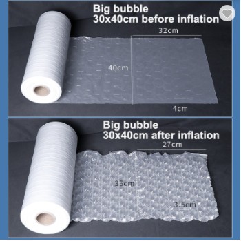 New Thickened Inflatable Air Bubble Film Wrapping Roll Logistics Packaging / 2