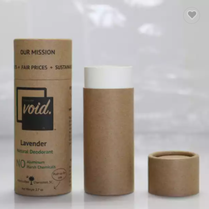 Customized Recycled Waterproof No Leak Deodorant Paper Boxes sunscreen stick packaging containers / 3