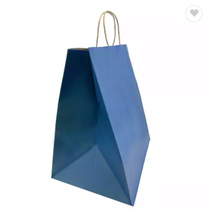 Navy Paper Bags with Twisted Handles 14x10x15.75 inches / 2