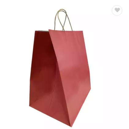 Burgundy Paper Bags with Twisted Handles 14x10x15.75 inches / 2