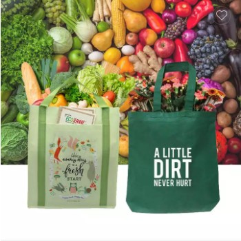 Eco friendly recyclable ultrasonic non woven grocery shopping totes custom sustainable reusable non- / 2