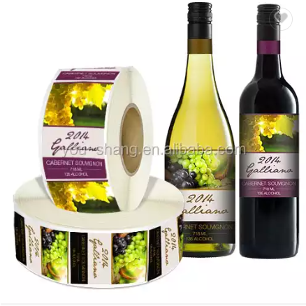 China custom strong adhesive wine bottles label sticker/beer labels / 3