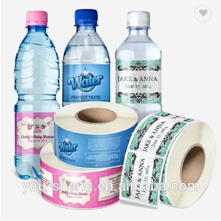 Factory Supply Round Adhesive Waterproof Vinyl Paper Label Stickers Custom Printing Water Bottle Rol / 3