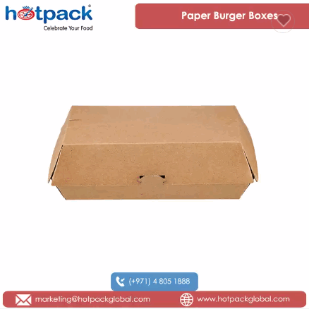 2022 Top Selling 100% Recyclable Takeaways Kraft Flute Material Made Compostable Paper Burger Boxes  / 3