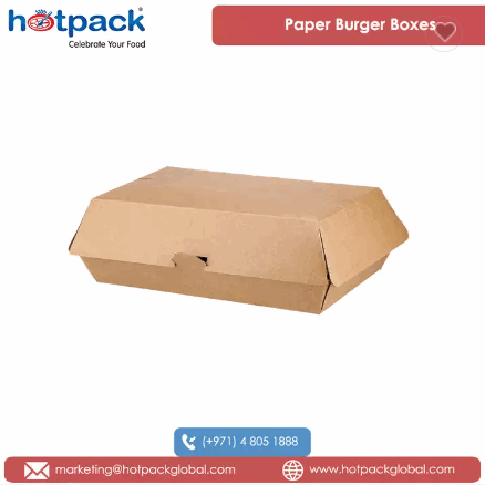 2022 Top Selling 100% Recyclable Takeaways Kraft Flute Material Made Compostable Paper Burger Boxes  / 4