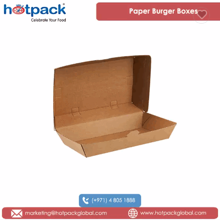 2022 Top Selling 100% Recyclable Takeaways Kraft Flute Material Made Compostable Paper Burger Boxes  / 5