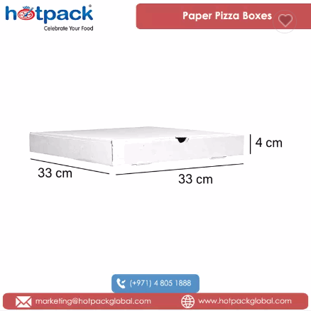 Professionals in Selling Takeaways Large Size White Color Recyclable Paper Pizza Boxes for Food Pack / 3