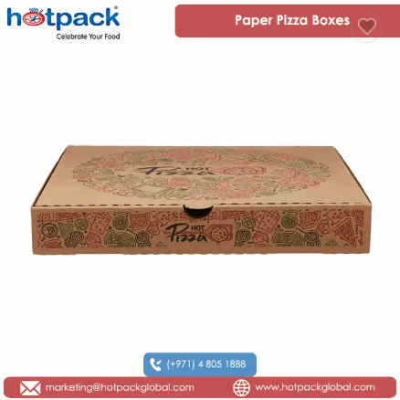 Global UAE Supplier Selling Custom Size Takeaways Recyclable Printed Paper Pizza Boxes for Food Pack / 4