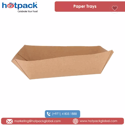 Recyclable Quality Large Size Kraft Paper Boat Trays FBB from UAE Origin for Food Packaging Dine-ins / 2