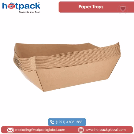 Recyclable Quality Large Size Kraft Paper Boat Trays FBB from UAE Origin for Food Packaging Dine-ins / 4