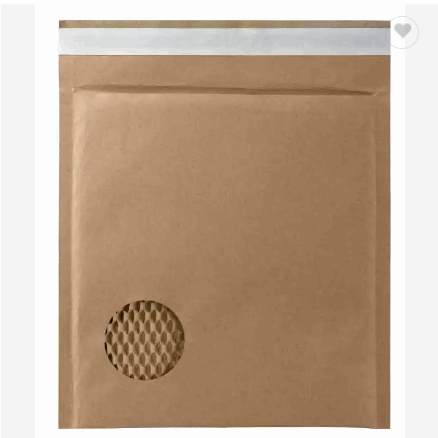 Quality Delivery Bags Can Be Customized Full Biodegradable Kraft Corrugated Paper Courier Bag Honeyc / 2