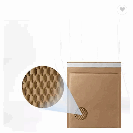 Quality Delivery Bags Can Be Customized Full Biodegradable Kraft Corrugated Paper Courier Bag Honeyc / 3