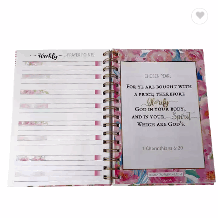 Custom Gold Spiral 2020-2021 A5 Weekly Daily Planner Notebook / 3