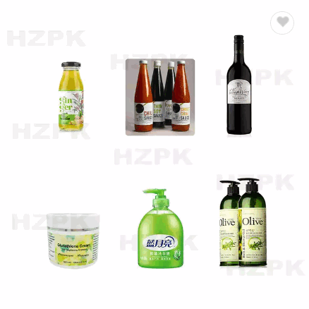 HZPK TRLM-120B transparent adhesive sticker jars cans bottles Tabletop Round Bottle Labeling Machine / 6