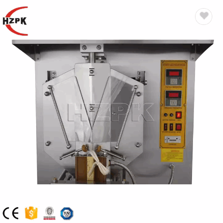 hzpk automatic juice bag liquid water sachet filler pouch vertical form fill seal packing machines / 4