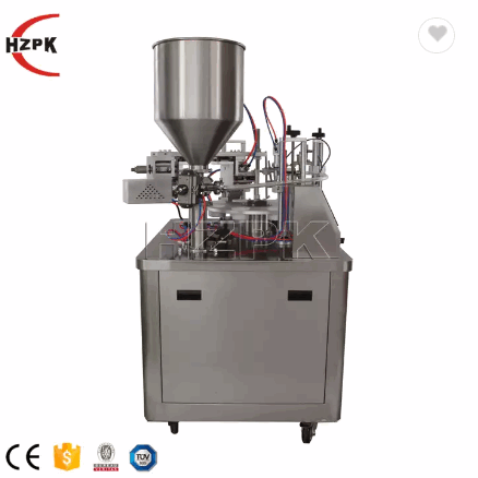 HZPK Semi-automatic plastic composite tube filling and sealing machine for Cosmetics, daily necessit / 4