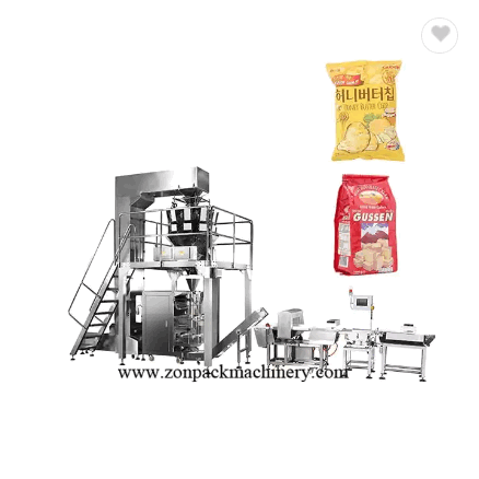 Automatic nitrogen french fries chips pillow sachet packing machine price / 2