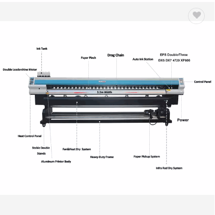 10feet digital flex banner printing machine good quality reasonable price eco solvent printer with X / 2