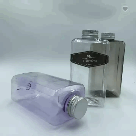 square plastic water bottle / 4