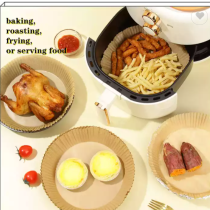 Amazon hot non-stick silicone oil parcherment paper airfryer basket liners / 3