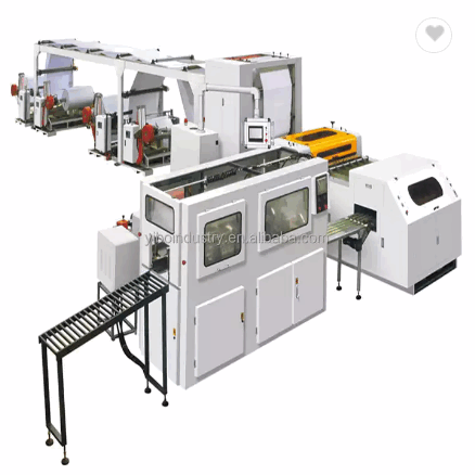 jumbo roll A4 paper cutting machine with automatic packing machine / 3