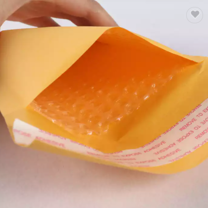 Custom Kraft Bubble Mailers Shipping Envelopes Bubble Mailers Self Sealing Yellow Bubble Padded Enve / 2