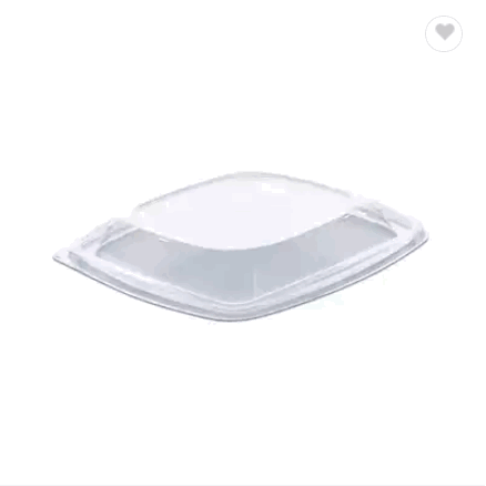 Disposable plastic salad bowl with lid / 5