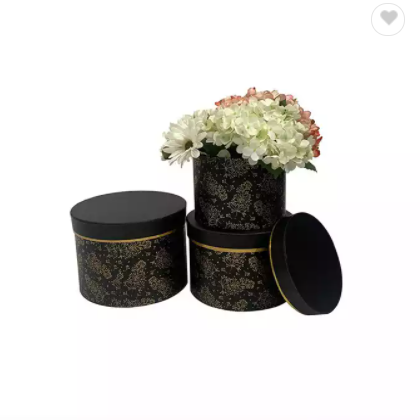 round tube floral arrangement gift box wholesale paper packaging preserved soap roses bouquets cajas / 3