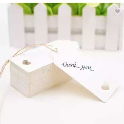 Custom Design Bliss Gift Kraft Paper Tags for DIY Wedding Party Clothing Thank You Swing Hang Paper  / 3