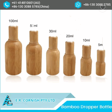 Hot Sale Unique Luxury Bamboo Dropper Bottle Eyelash Serum Essential Oil Bamboo Bottle With Dropper / 4