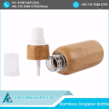 Hot Sale Unique Luxury Bamboo Dropper Bottle Eyelash Serum Essential Oil Bamboo Bottle With Dropper / 6