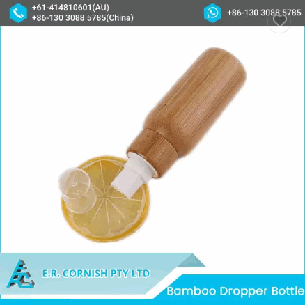 Hot Sale Unique Luxury Bamboo Dropper Bottle Eyelash Serum Essential Oil Bamboo Bottle With Dropper / 2