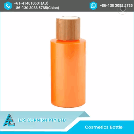 Biodegradable Packaging Empty PLA Plastic Cosmetics Bottle with Bamboo Pump / 2