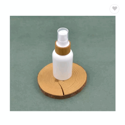 Factory Direct Biodegradable PLA Plastic Medical Spray Bottle With Bamboo Collar / 1