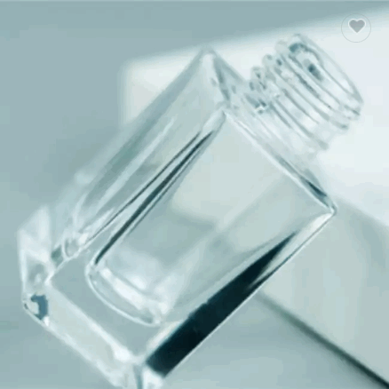 Wholesale Price 10ml 15ml Transparent Square Cosmetics Glass Bottle With Dropper / 6