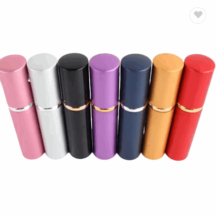 10ml high-grade cylinder lipstick-shaped anodized Aluminum Glass perfume bottles spray bottles cosme / 2