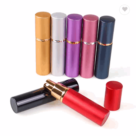 10ml high-grade cylinder lipstick-shaped anodized Aluminum Glass perfume bottles spray bottles cosme / 3