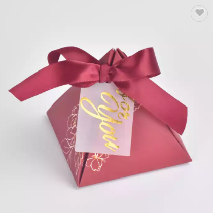 Luxury Favour Paper Candy Box Present Packaging Empty Wedding Favor Sweet Gift Box / 2