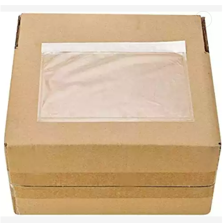 Clear Plastic Blank Envelope Pouch for Packing List Return Label Documents Keeps Paper Safe While Sh / 3