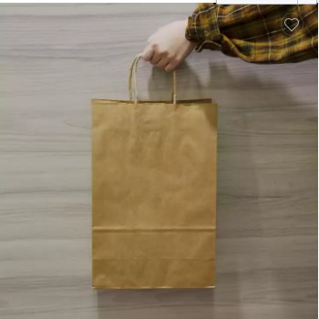 Custom Shopping Gift Handle Craft Print Food Takeaway Packaging Small Paper Bag 2022 / 3