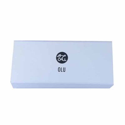 Recyclable cardboard flat folding gift box with magnetic lid