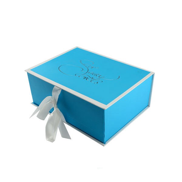 Luxury design cosmetic Bowknot rope clothes packaging paper gift boxes for dress box custom logo pri / 3