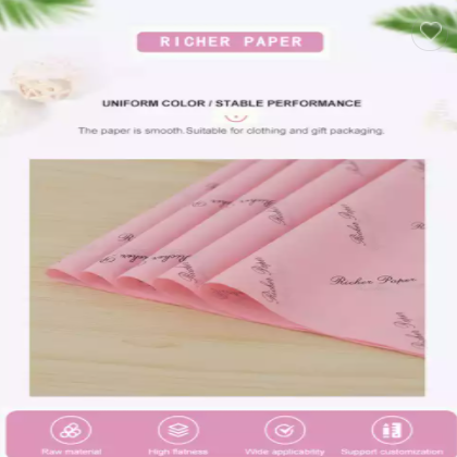 In Stock Tissue Paper Custom Printed Logo Shoes Clothes Tissue Paper 17gsm Packing Gift Wrapping Tis / 3