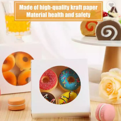 Custom Food Snack Soap Packaging Valentine's Day Gift White Kraft Paper round cardboard box wit / 3