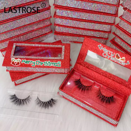 Private Label Lash Packaging 3D Mink Eyelash Boxes Christmas Gifts Eyelash Packaging / 2