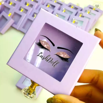 Luxury Eyelash Box Custom Logo Eyelash Packaging Box 3D Mink Eyelash Mini Suitcase Lash Packaging Wi / 3