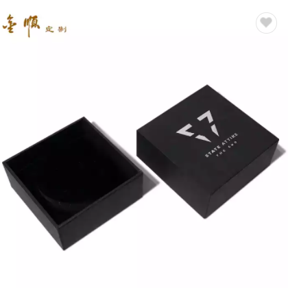 Wholesale Printing Custom Paper gift packaging boxes , New Design Luxury Black Cardboard gift Packag / 3