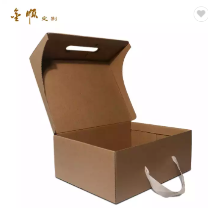 custom shoe boxes custom logo wholesale shoe packaging box Corrugated kraft paper standard shoe box / 3