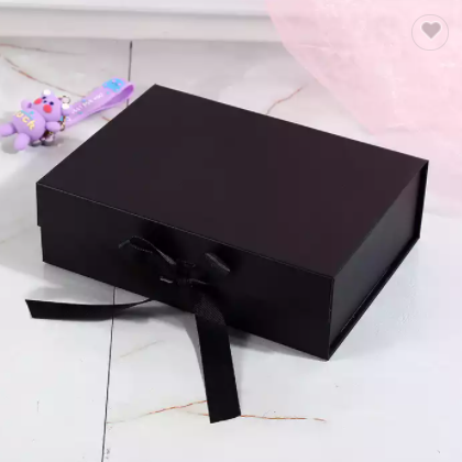 Foldable magnetic gift box jewelry packaging cardboard paper wedding gift box / 3